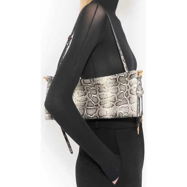 Alaïa Le Click East West Medium Bag In Ayers Leather - Alaia Bags - Laser Cut Luxury - Shop at Luxury Shoes 