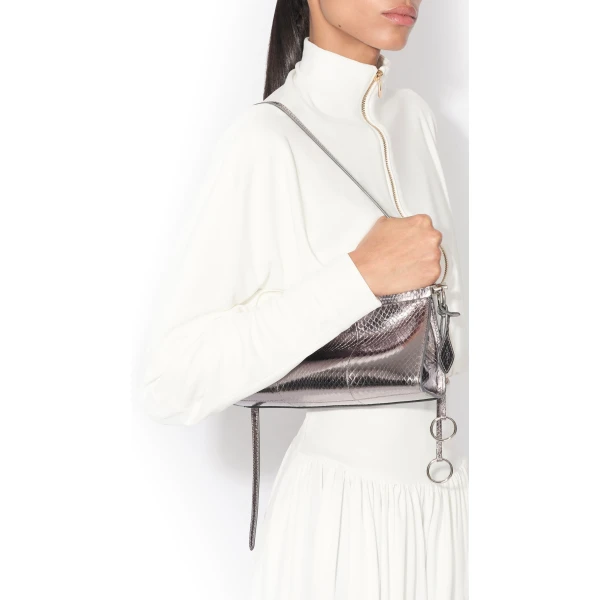 Alaïa Le Click East West Small Bag In Ayers Leather - Alaia Bags - Laser Cut Luxury - Shop at Luxury Shoes 