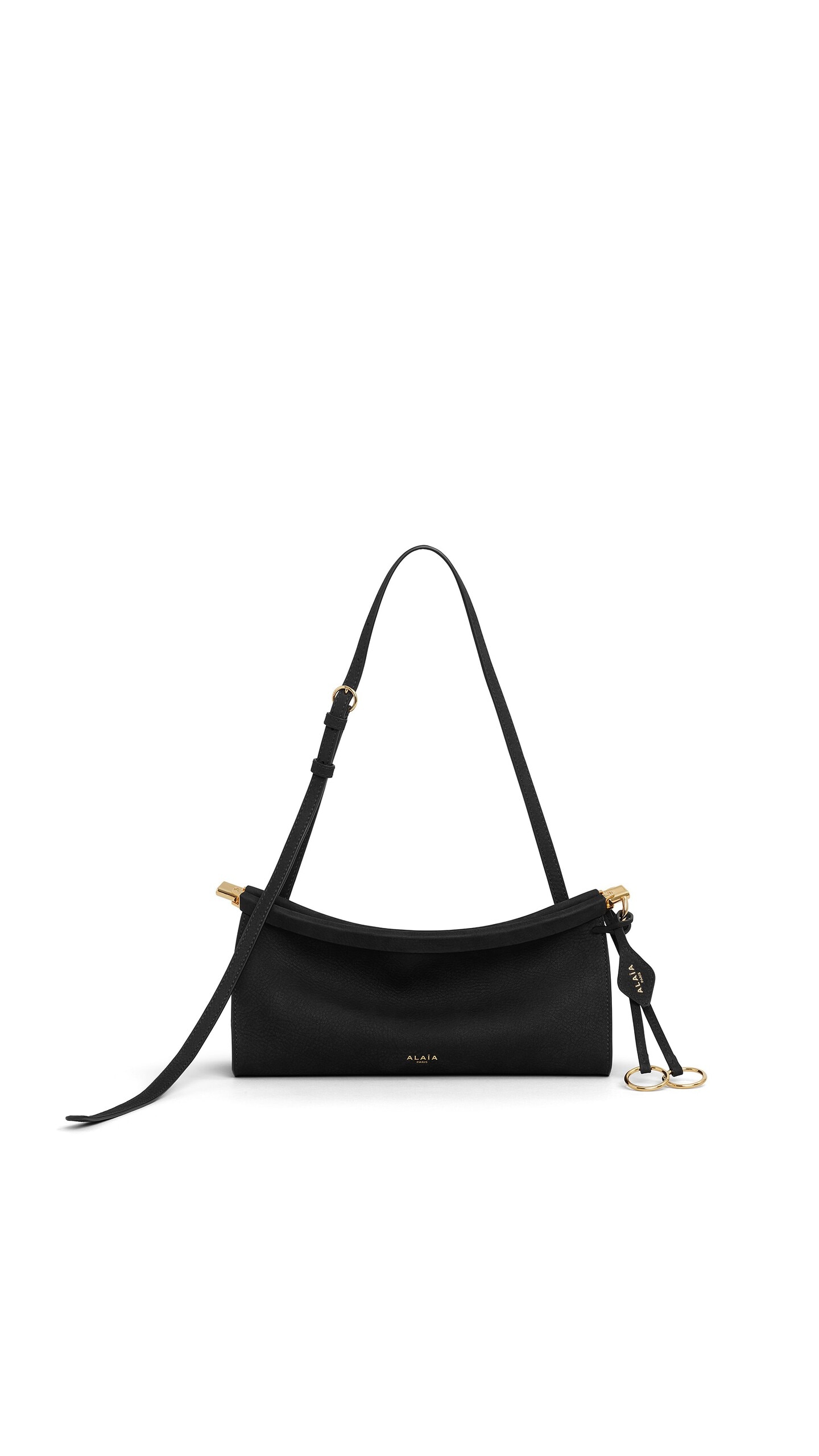 Alaïa Le Click East West Small Bag In Nubuck - Alaia Bags - Laser Cut Luxury - Shop at Luxury Shoes 