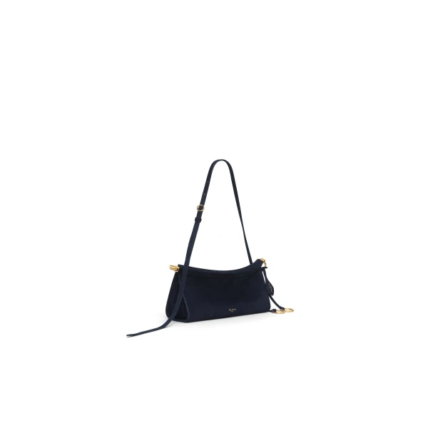 Alaïa Le Click East West Small Bag In Suede - Alaia Bags - Laser Cut Luxury - Shop at Luxury Shoes 