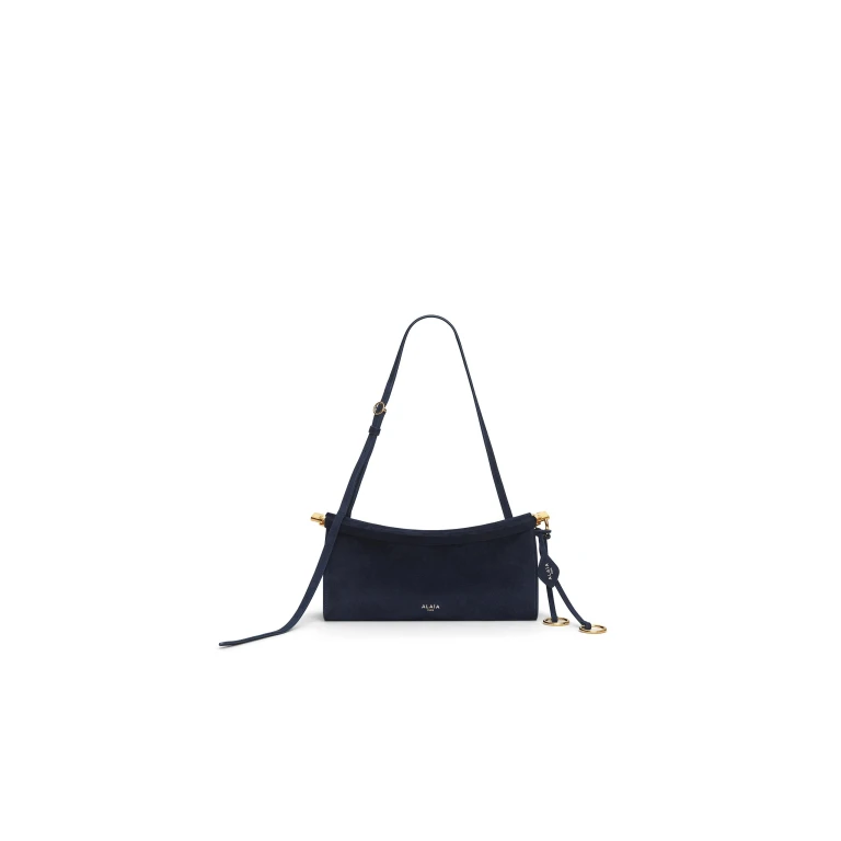 Alaïa Le Click East West Small Bag In Suede - Alaia Bags - Laser Cut Luxury - Shop at Luxury Shoes 