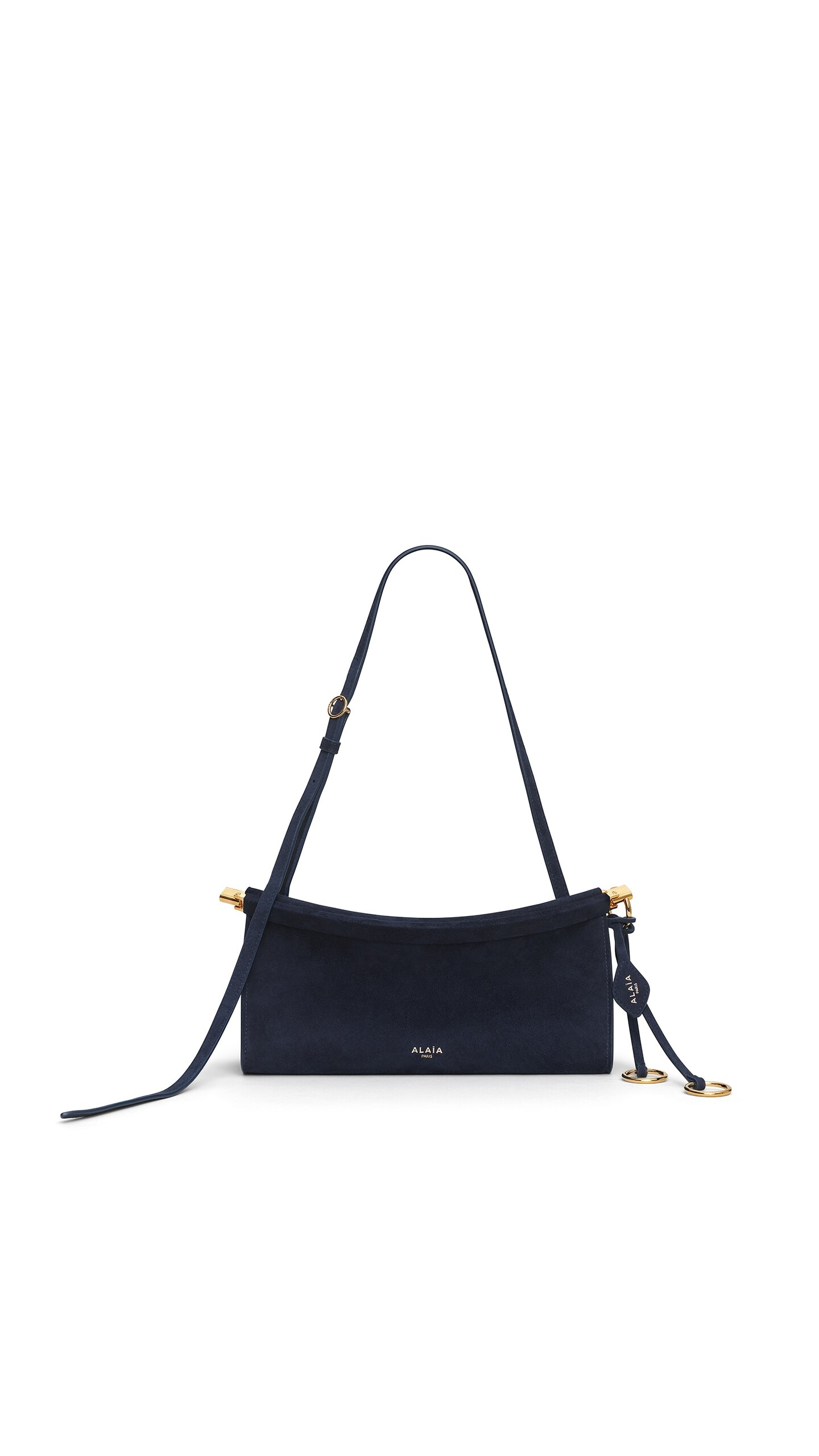 Alaïa Le Click East West Small Bag In Suede - Alaia Bags - Laser Cut Luxury - Shop at Luxury Shoes 