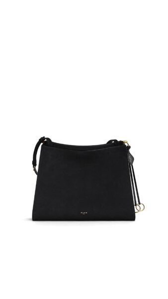 Alaïa Le Click Medium Square Bag In Nubuck - Alaia Bags - Laser Cut Luxury - Shop at Luxury Shoes 