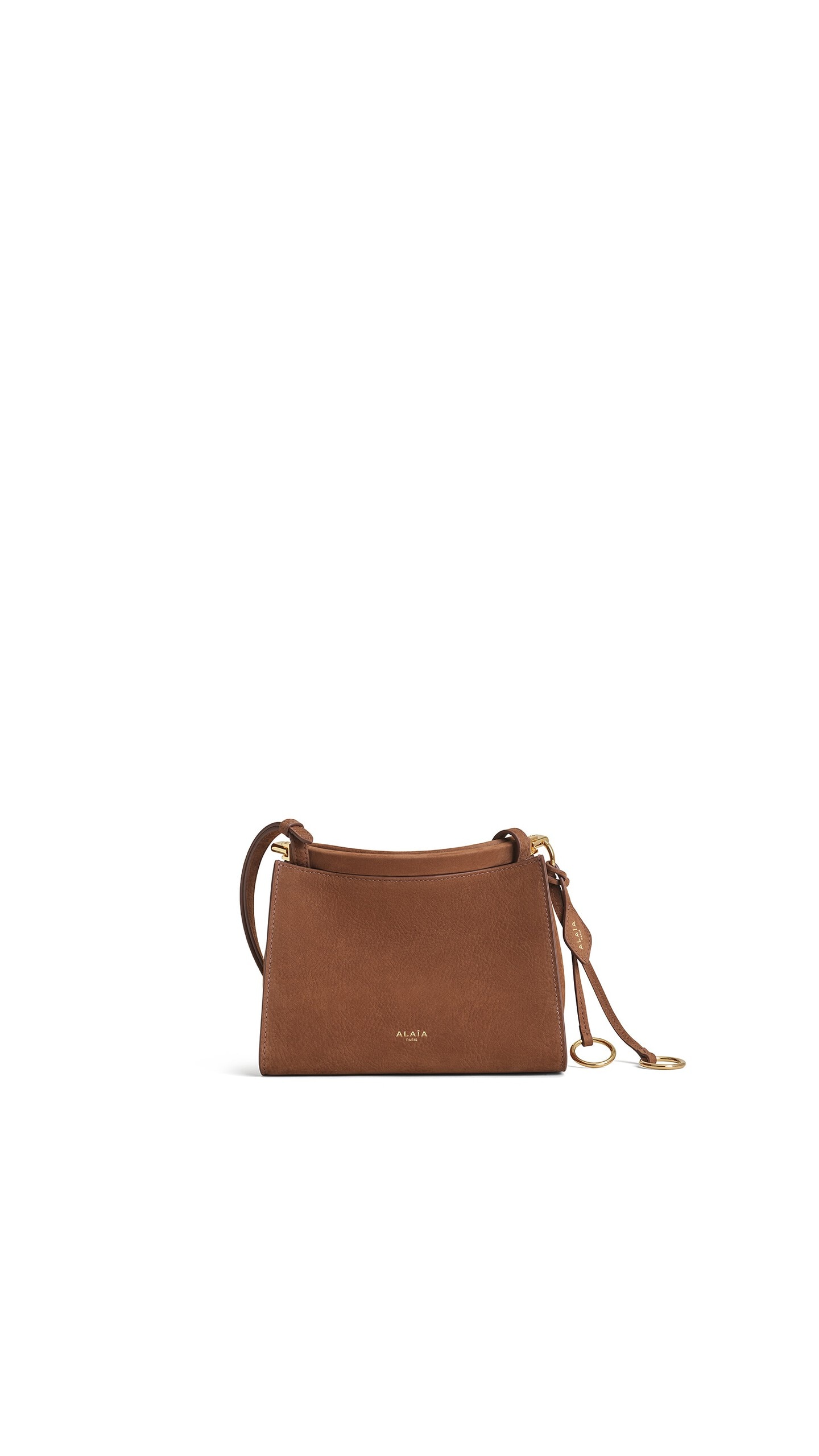 Alaïa Le Click Small Square Bag In Nubuck - Alaia Bags - Laser Cut Luxury - Shop at Luxury Shoes 