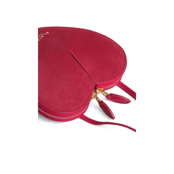 Alaïa Le Cœur Small Bi-Material Bag In Leather - Alaia Bags - Laser Cut Luxury - Shop at Luxury Shoes 