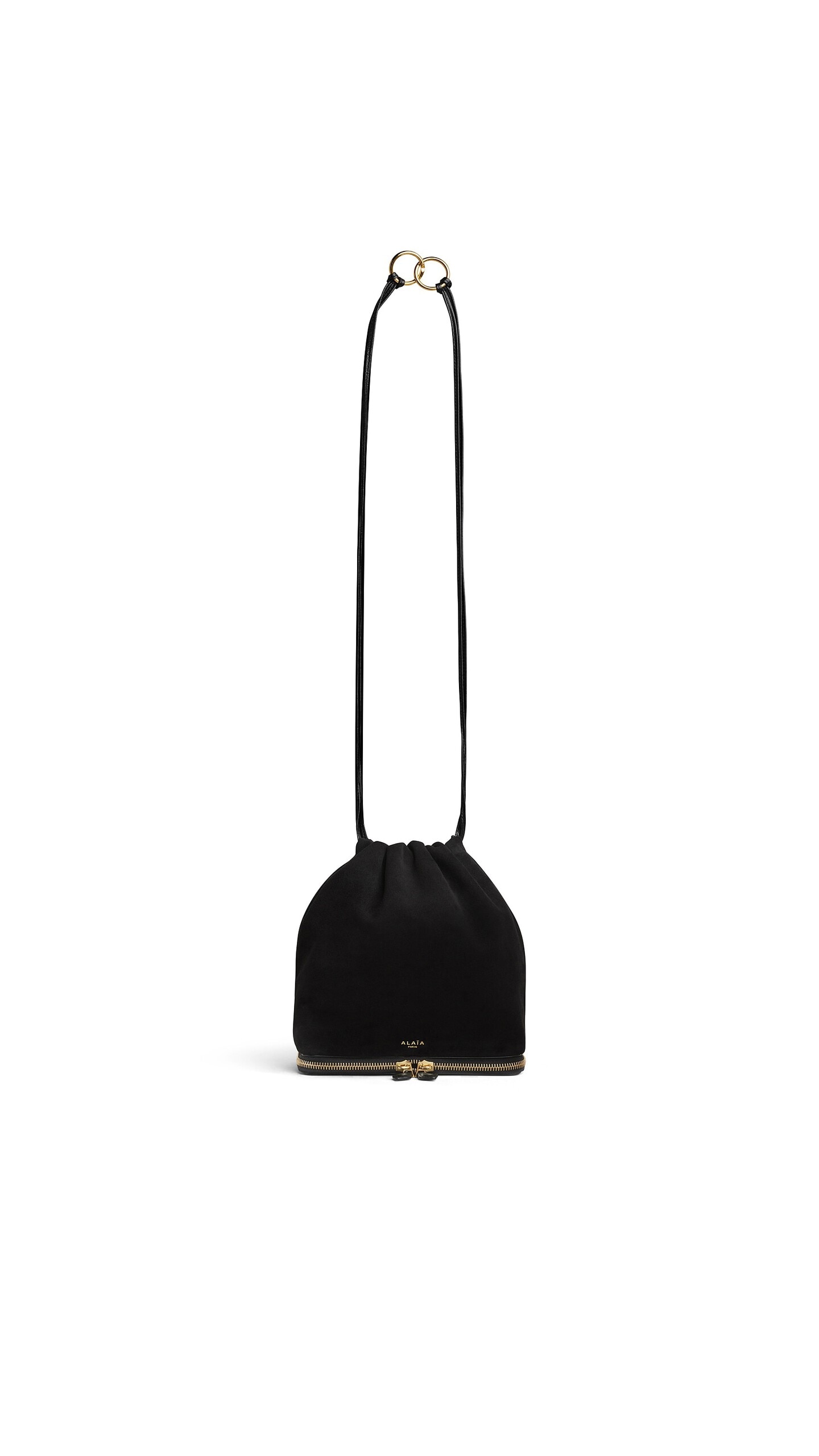Alaïa Le Pochon Bag In Suede - Alaia Bags - Laser Cut Luxury - Shop at Luxury Shoes 