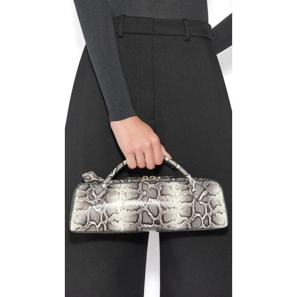 Alaïa Le Teckel Clutch In Ayers Leather - Alaia Bags - Laser Cut Luxury - Shop at Luxury Shoes 