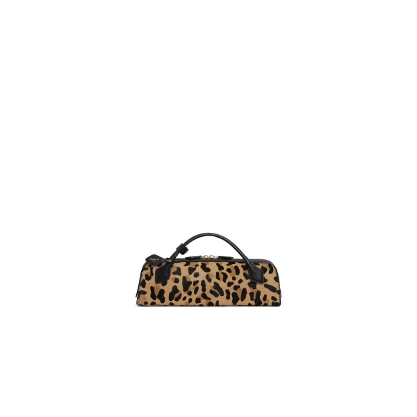 Alaïa Le Teckel Clutch In Leopard Haircalf - Alaia Bags - Laser Cut Luxury - Shop at Luxury Shoes 