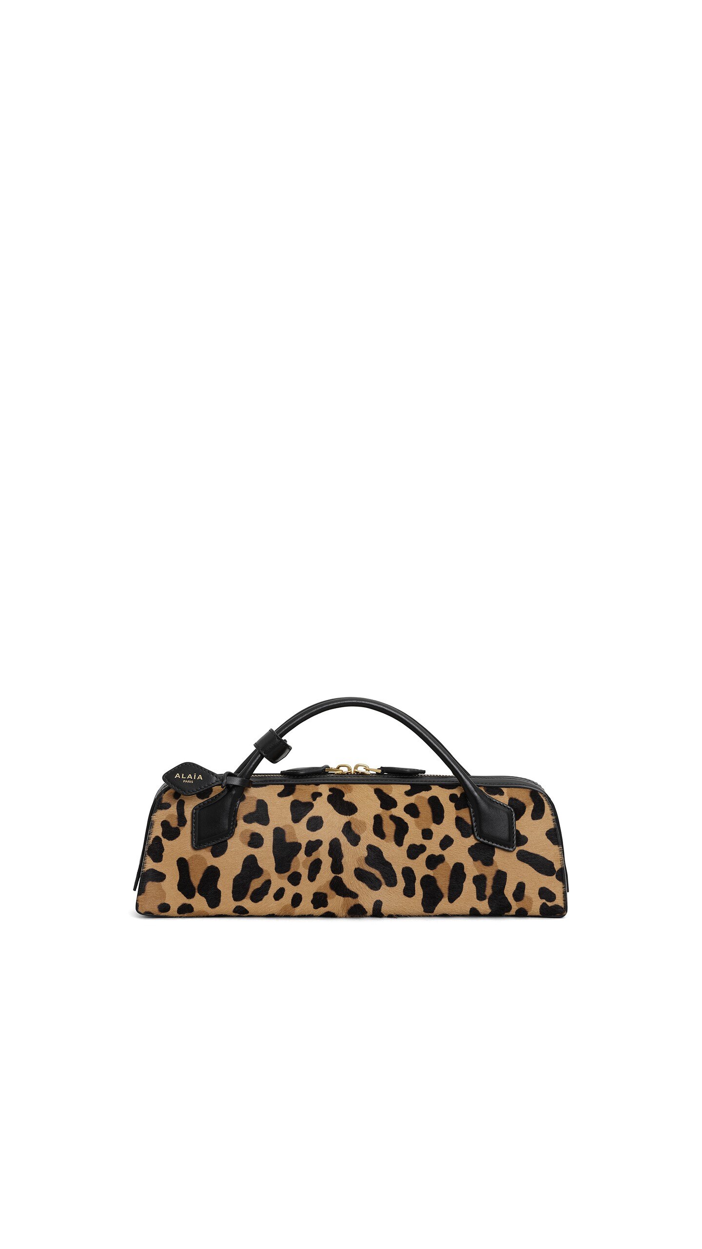 Alaïa Le Teckel Clutch In Leopard Haircalf - Alaia Bags - Laser Cut Luxury - Shop at Luxury Shoes 