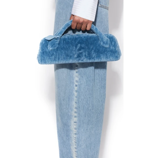 Alaïa Le Teckel Clutch In Shaved Shearling - Alaia Bags - Laser Cut Luxury - Shop at Luxury Shoes 