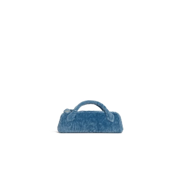 Alaïa Le Teckel Clutch In Shaved Shearling - Alaia Bags - Laser Cut Luxury - Shop at Luxury Shoes 