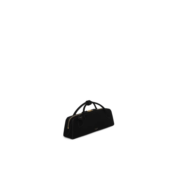 Alaïa Le Teckel Clutch In Suede - Alaia Bags - Laser Cut Luxury - Shop at Luxury Shoes 