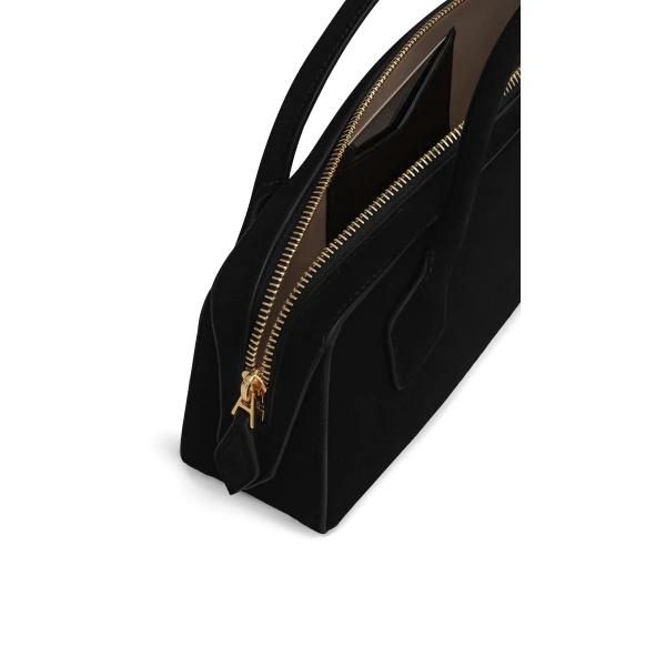 Alaïa Le Teckel Clutch In Suede - Alaia Bags - Laser Cut Luxury - Shop at Luxury Shoes 
