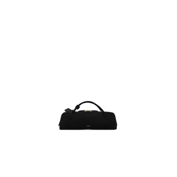 Alaïa Le Teckel Clutch In Suede - Alaia Bags - Laser Cut Luxury - Shop at Luxury Shoes 