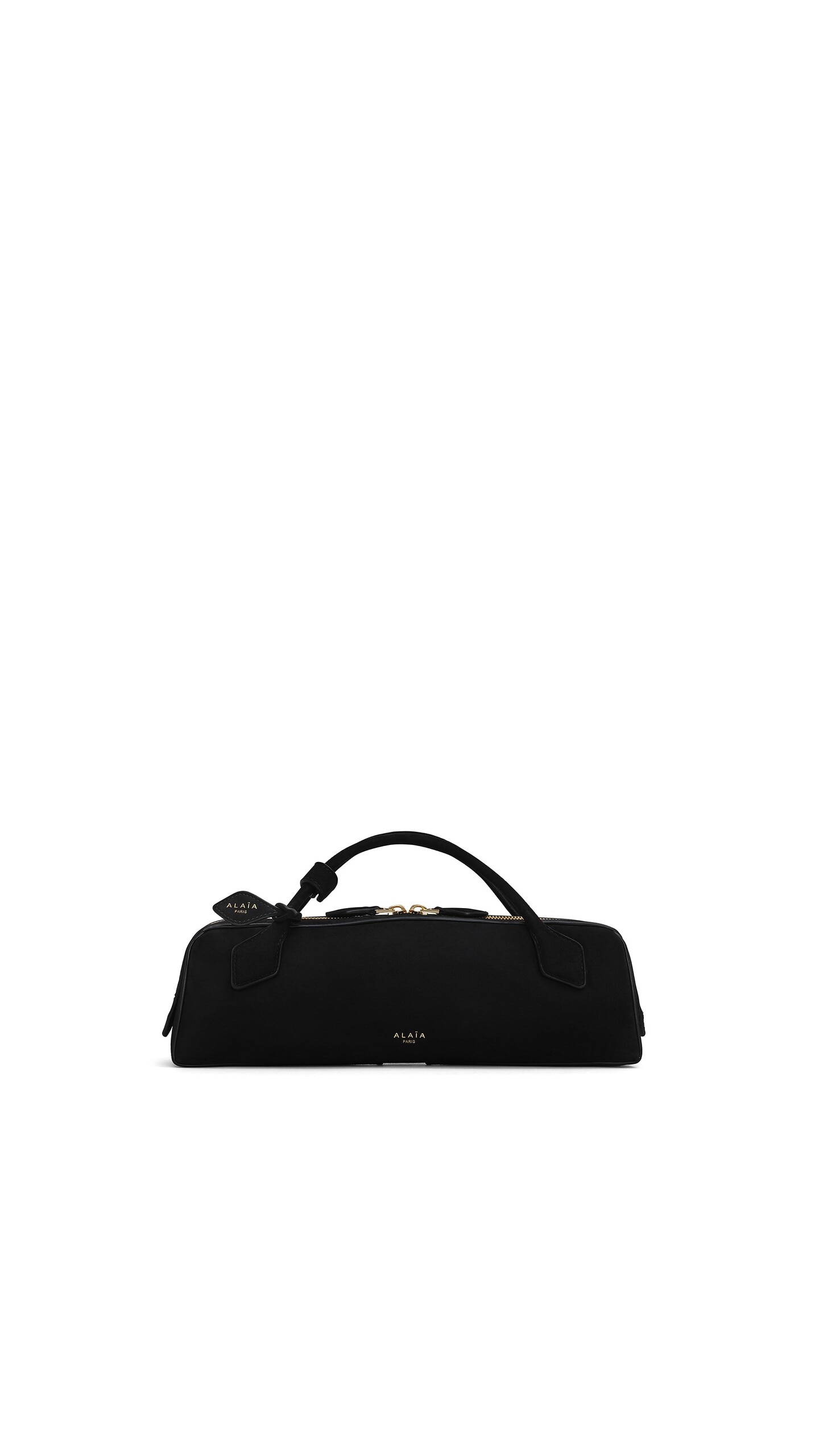 Alaïa Le Teckel Clutch In Suede - Alaia Bags - Laser Cut Luxury - Shop at Luxury Shoes 