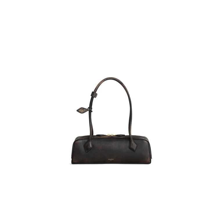 Alaïa Le Teckel Medium Bag In Aged Leather - Alaia Bags - Laser Cut Luxury - Shop at Luxury Shoes 