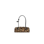 Alaïa Le Teckel Medium Bag In Leopard Haircalf - Alaia Bags - Laser Cut Luxury - Shop at Luxury Shoes 