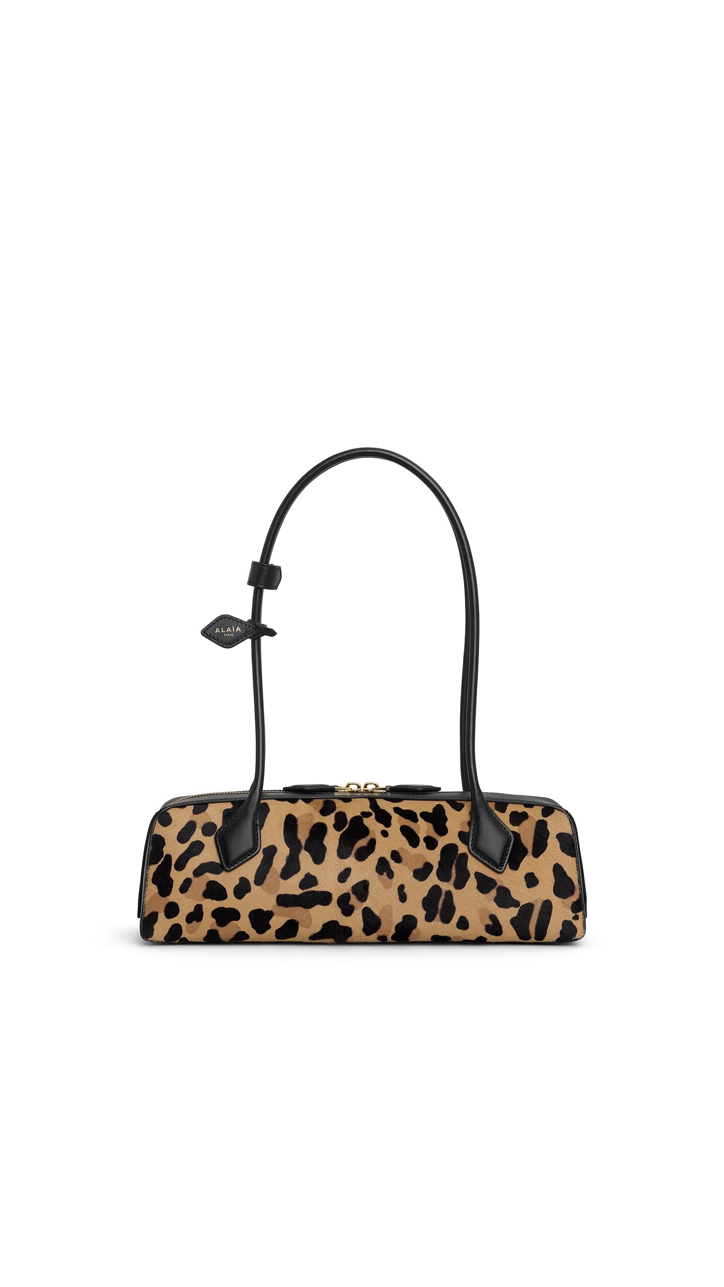 Alaïa Le Teckel Medium Bag In Leopard Haircalf - Alaia Bags - Laser Cut Luxury - Shop at Luxury Shoes 