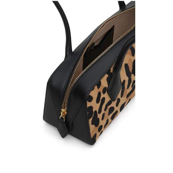 Alaïa Le Teckel Medium Bag In Leopard Haircalf - Alaia Bags - Laser Cut Luxury - Shop at Luxury Shoes 