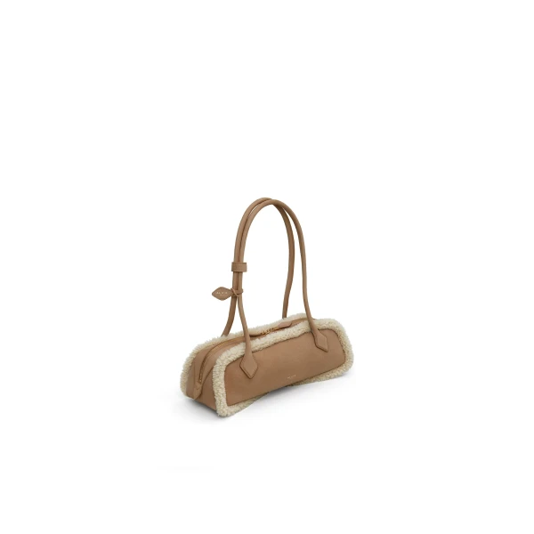 Alaïa Le Teckel Medium Bag In Merino Shearling - Alaia Bags - Laser Cut Luxury - Shop at Luxury Shoes 