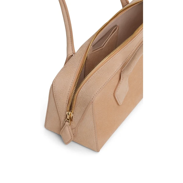 Alaïa Le Teckel Medium Bag In Nubuck - Alaia Bags - Laser Cut Luxury - Shop at Luxury Shoes 