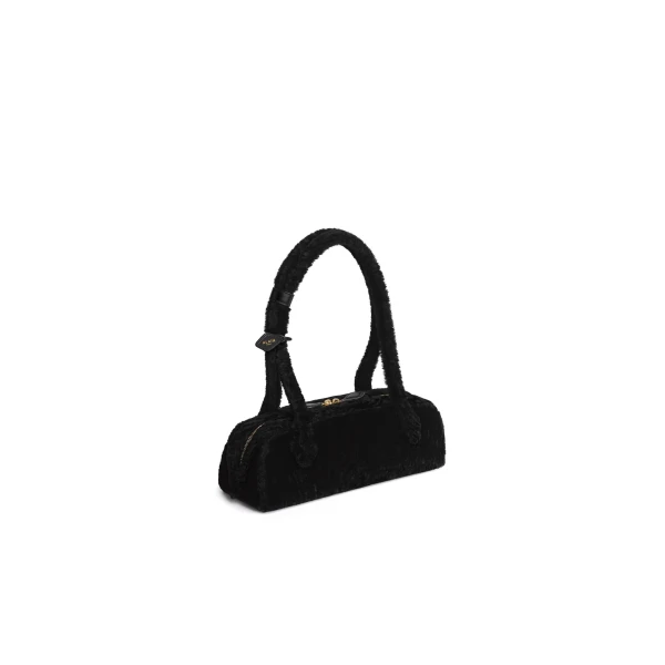 Alaïa Le Teckel Medium Bag In Shaved Shearling - Alaia Bags - Laser Cut Luxury - Shop at Luxury Shoes 