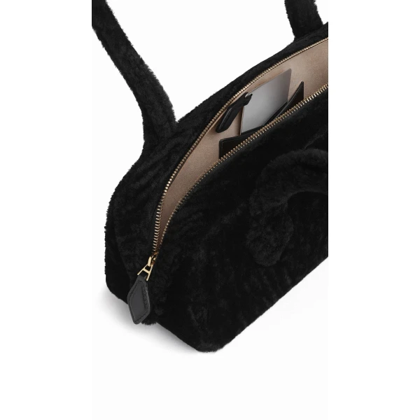 Alaïa Le Teckel Medium Bag In Shaved Shearling - Alaia Bags - Laser Cut Luxury - Shop at Luxury Shoes 