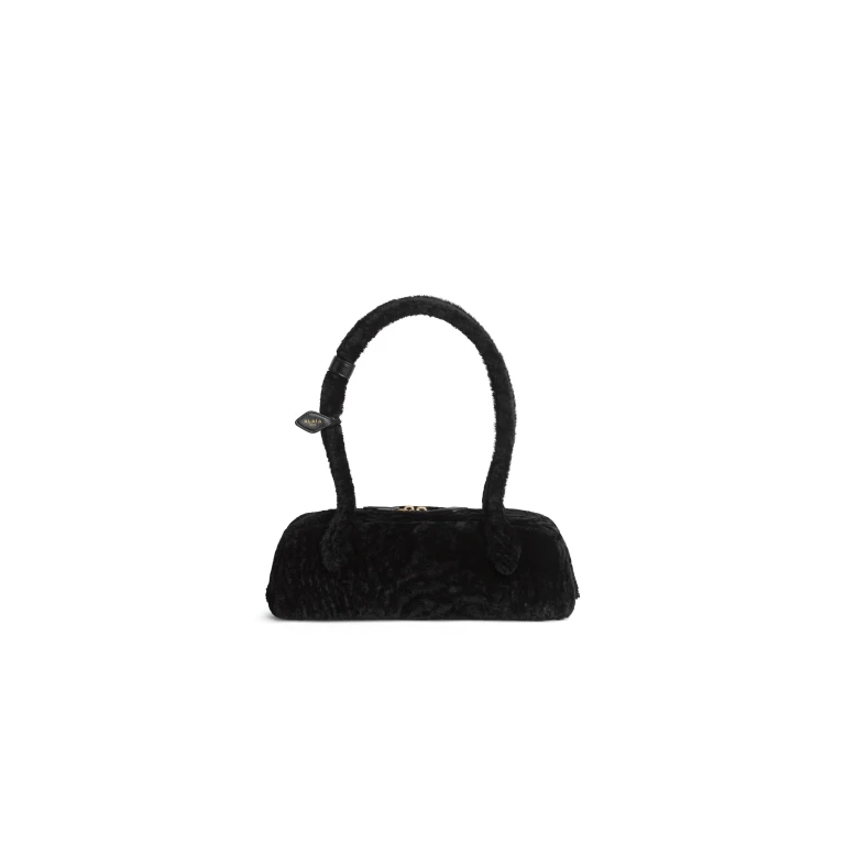 Alaïa Le Teckel Medium Bag In Shaved Shearling - Alaia Bags - Laser Cut Luxury - Shop at Luxury Shoes 