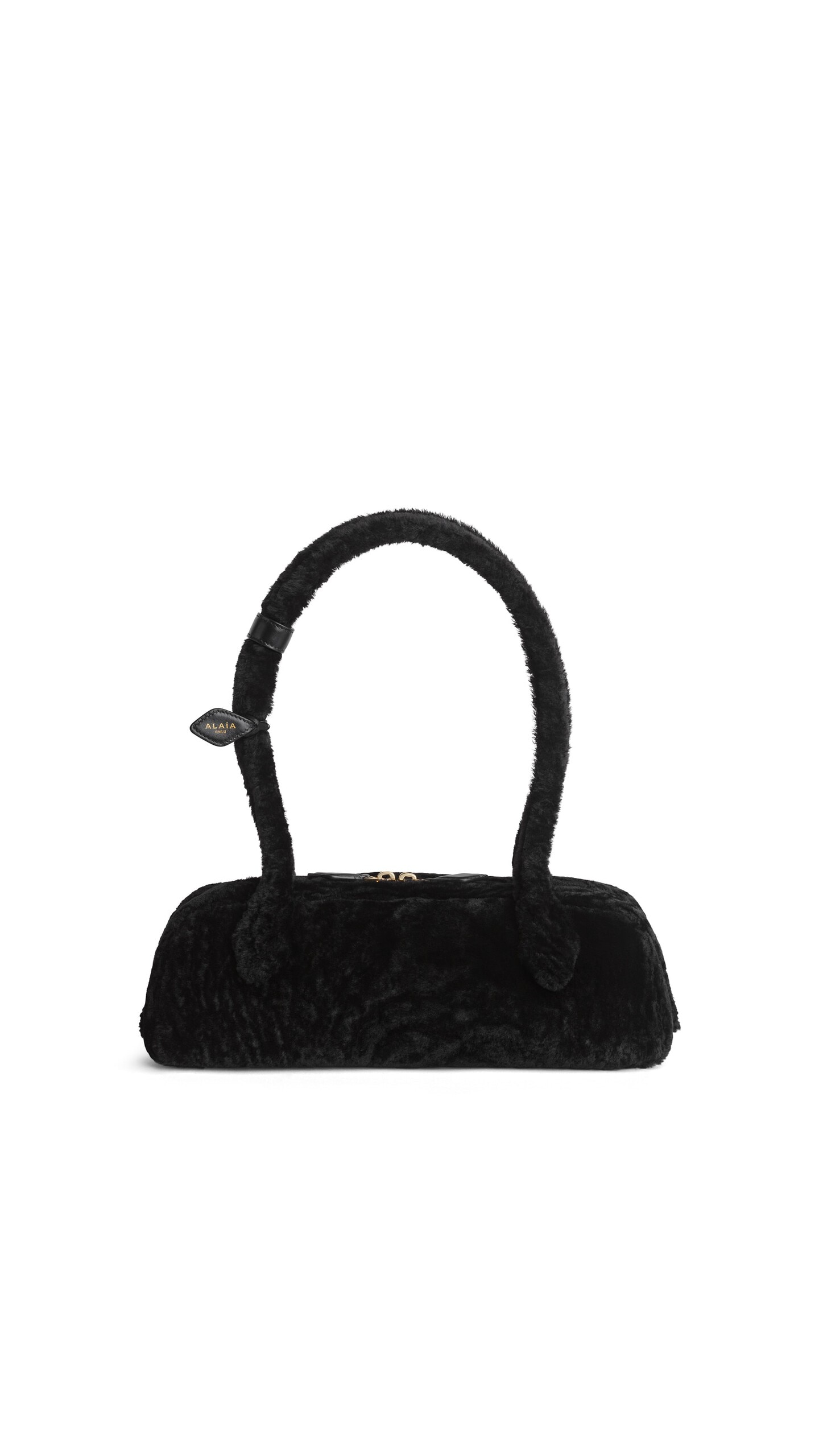 Alaïa Le Teckel Medium Bag In Shaved Shearling - Alaia Bags - Laser Cut Luxury - Shop at Luxury Shoes 