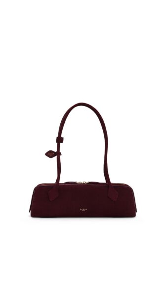 Alaïa Le Teckel Medium Bag In Suede - Alaia Bags - Laser Cut Luxury - Shop at Luxury Shoes 