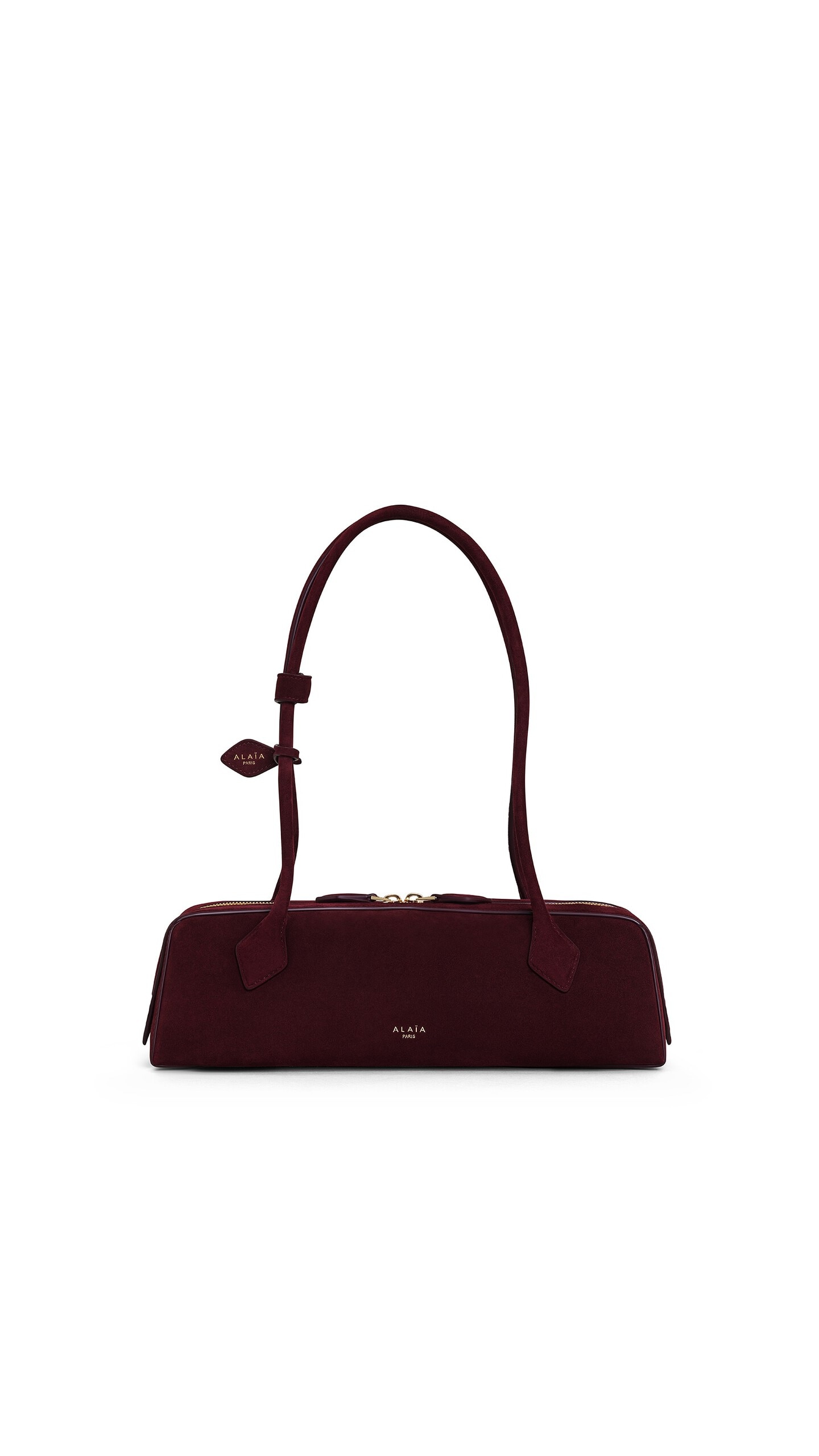 Alaïa Le Teckel Medium Bag In Suede - Alaia Bags - Laser Cut Luxury - Shop at Luxury Shoes 