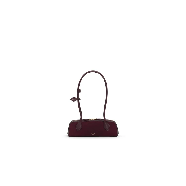 Alaïa Le Teckel Small Bi-Material Bag In Leather - Alaia Bags - Laser Cut Luxury - Shop at Luxury Shoes 