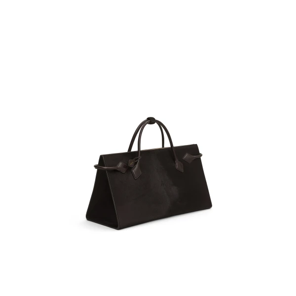 Alaïa Le Teckel Tote Bag In Haircalf Leather - Alaia Bags - Laser Cut Luxury - Shop at Luxury Shoes 