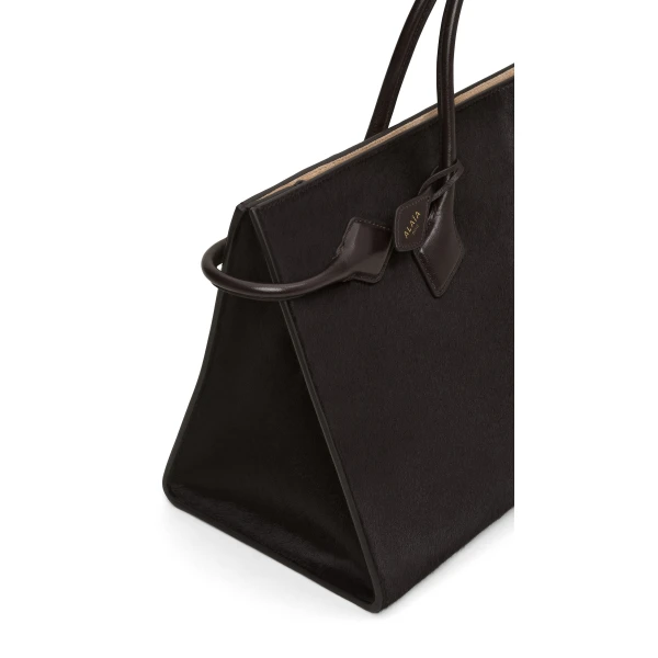 Alaïa Le Teckel Tote Bag In Haircalf Leather - Alaia Bags - Laser Cut Luxury - Shop at Luxury Shoes 