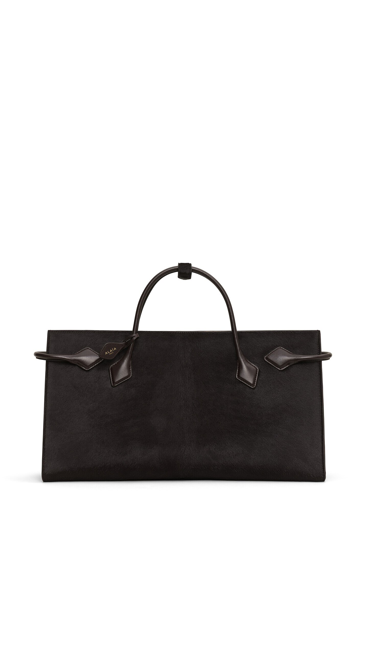 Alaïa Le Teckel Tote Bag In Haircalf Leather - Alaia Bags - Laser Cut Luxury - Shop at Luxury Shoes 