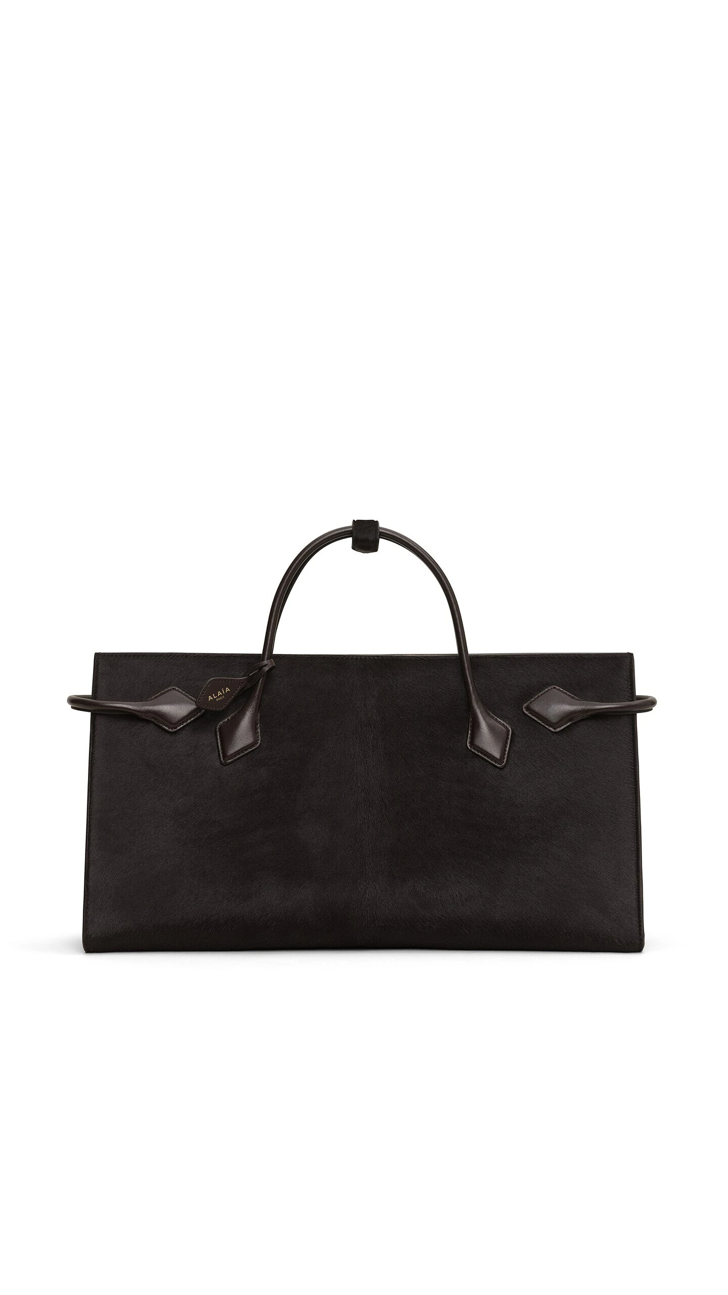 Alaïa Le Teckel Tote Bag In Haircalf Leather - Alaia Bags - Laser Cut Luxury - Shop at Luxury Shoes Alaïa Le Teckel Tote Bag In Haircalf Leather - Alaia Bags - Laser Cut Luxury - Shop at Luxury Shoes