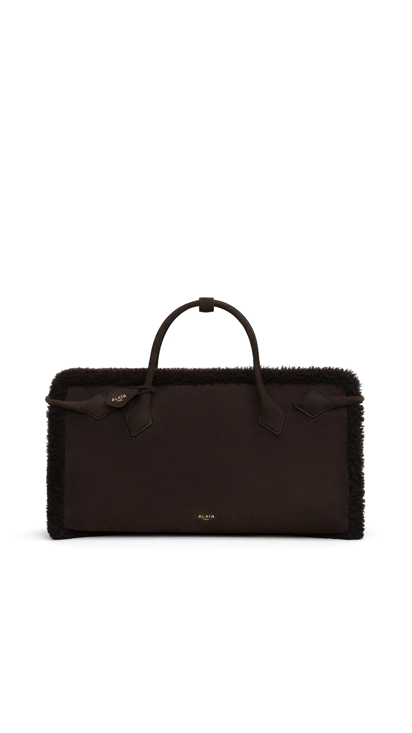 Alaïa Le Teckel Tote Bag In Merino Shearling - Alaia Bags - Laser Cut Luxury - Shop at Luxury Shoes Alaïa Le Teckel Tote Bag In Merino Shearling - Alaia Bags - Laser Cut Luxury - Shop at Luxury Shoes