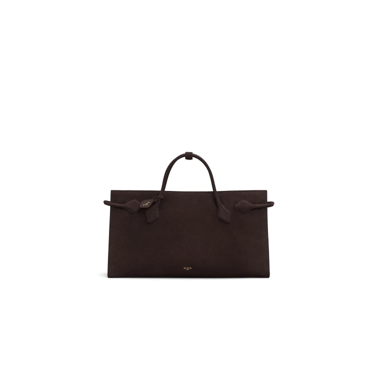 Alaïa Le Teckel Tote Bag In Nubuck - Alaia Bags - Laser Cut Luxury - Shop at Luxury Shoes 