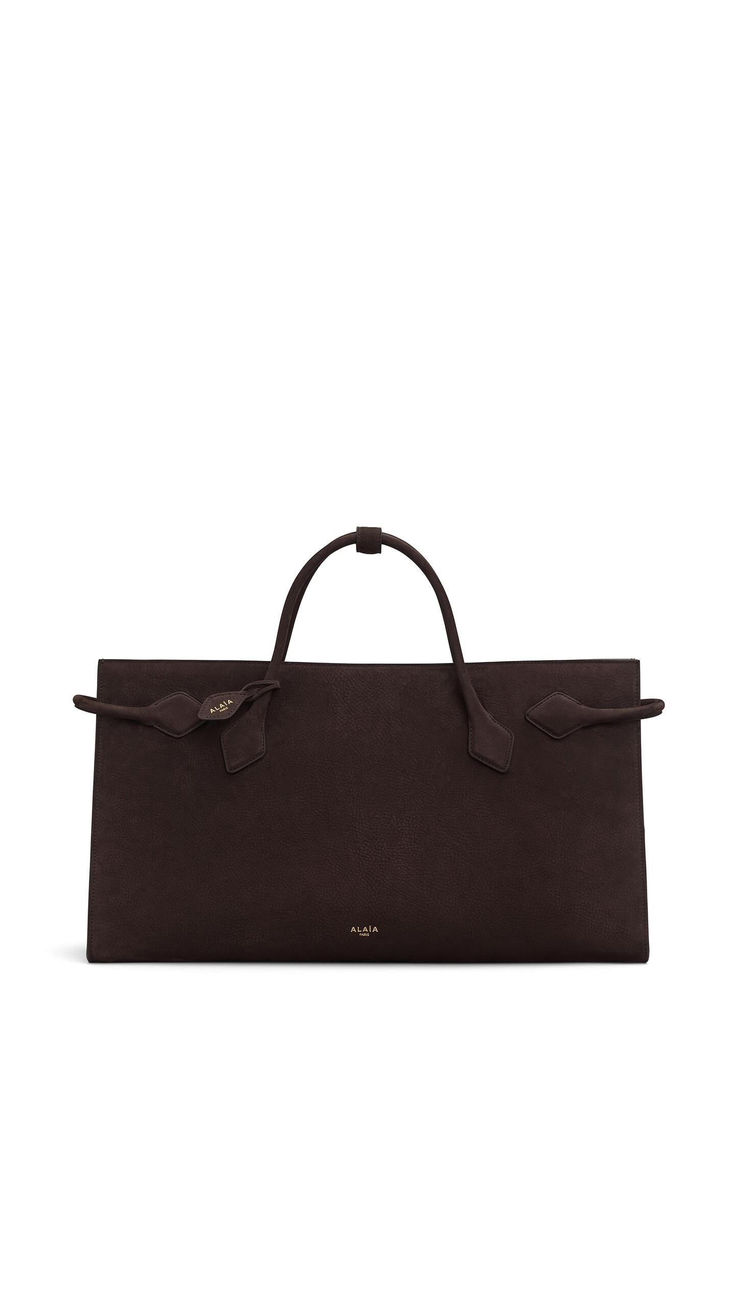 Alaïa Le Teckel Tote Bag In Nubuck - Alaia Bags - Laser Cut Luxury - Shop at Luxury Shoes 