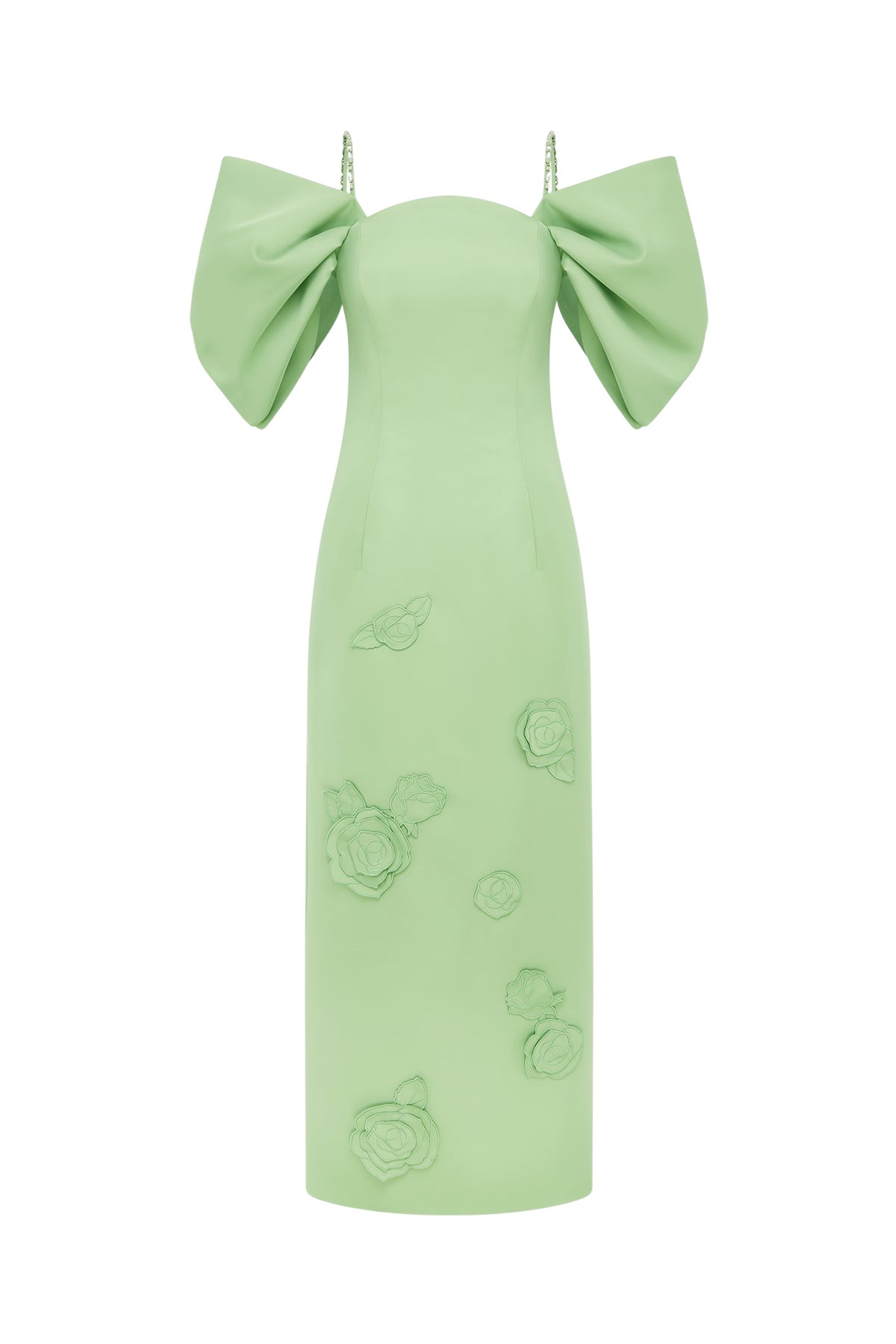 Leo Lin Arabella Appliqué Maxi Dress