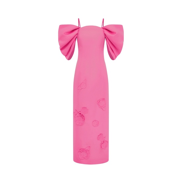 Leo Lin Pink Dresses Premium appliqué maxi dress