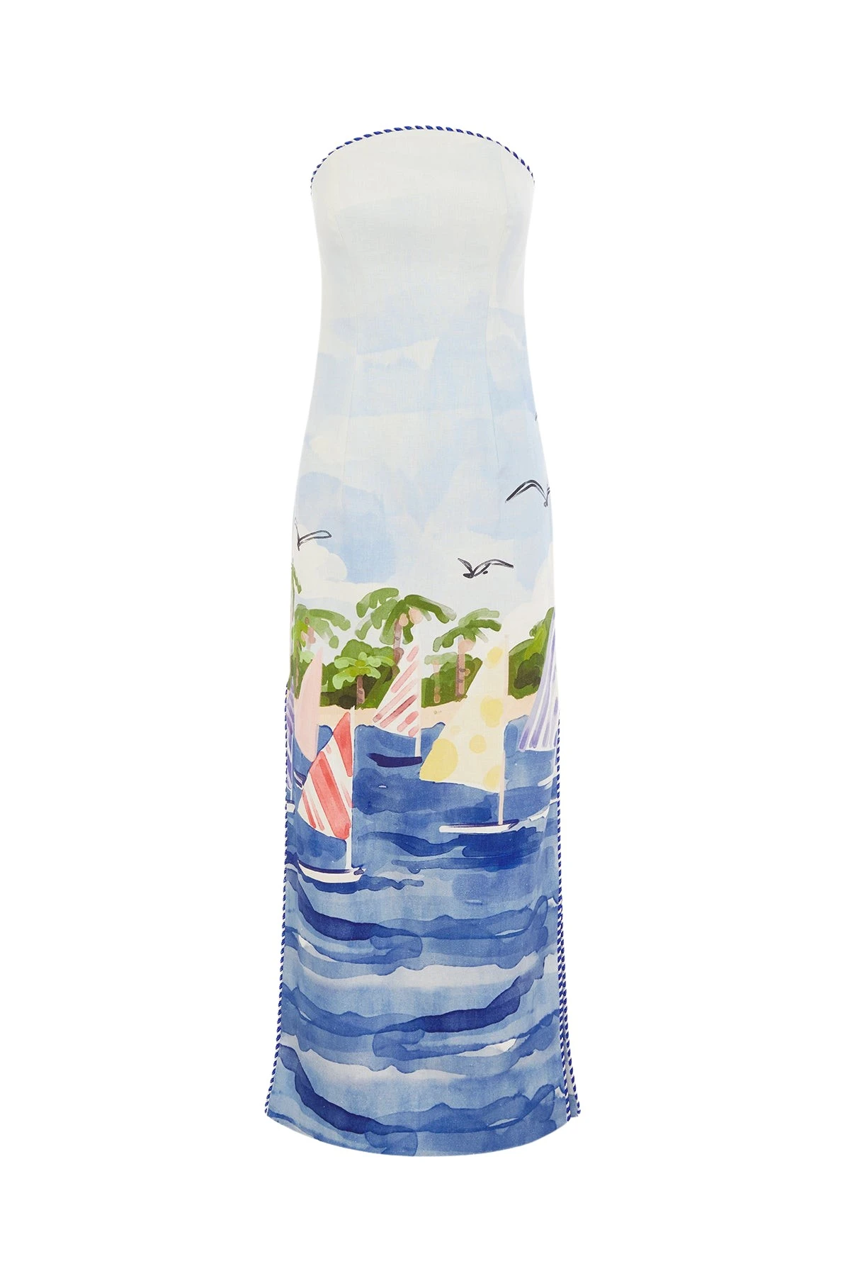 Leo-Lin-Ava-695950_nobg Leo Lin Blue Dresses Sailing ships scatter across a soft canvas