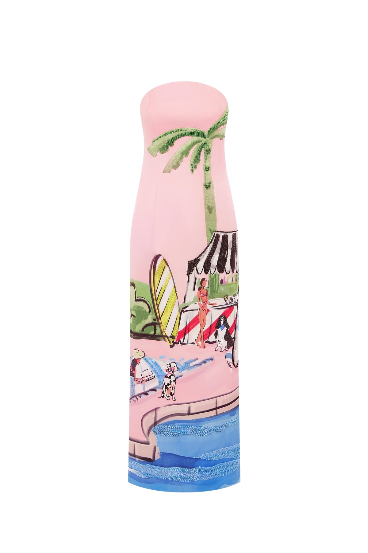 Leo Lin Ava Bustier Maxi Dress