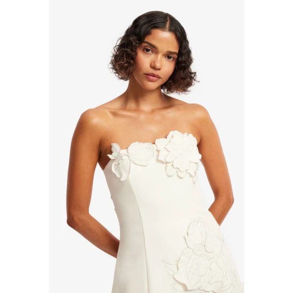 Fully lined - Appliqué Bustier Mini Dress from Luxury Shoes 