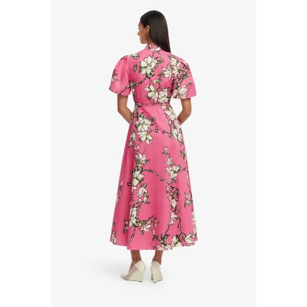 Exclusive LEO LIN Magnolia Print in Pink