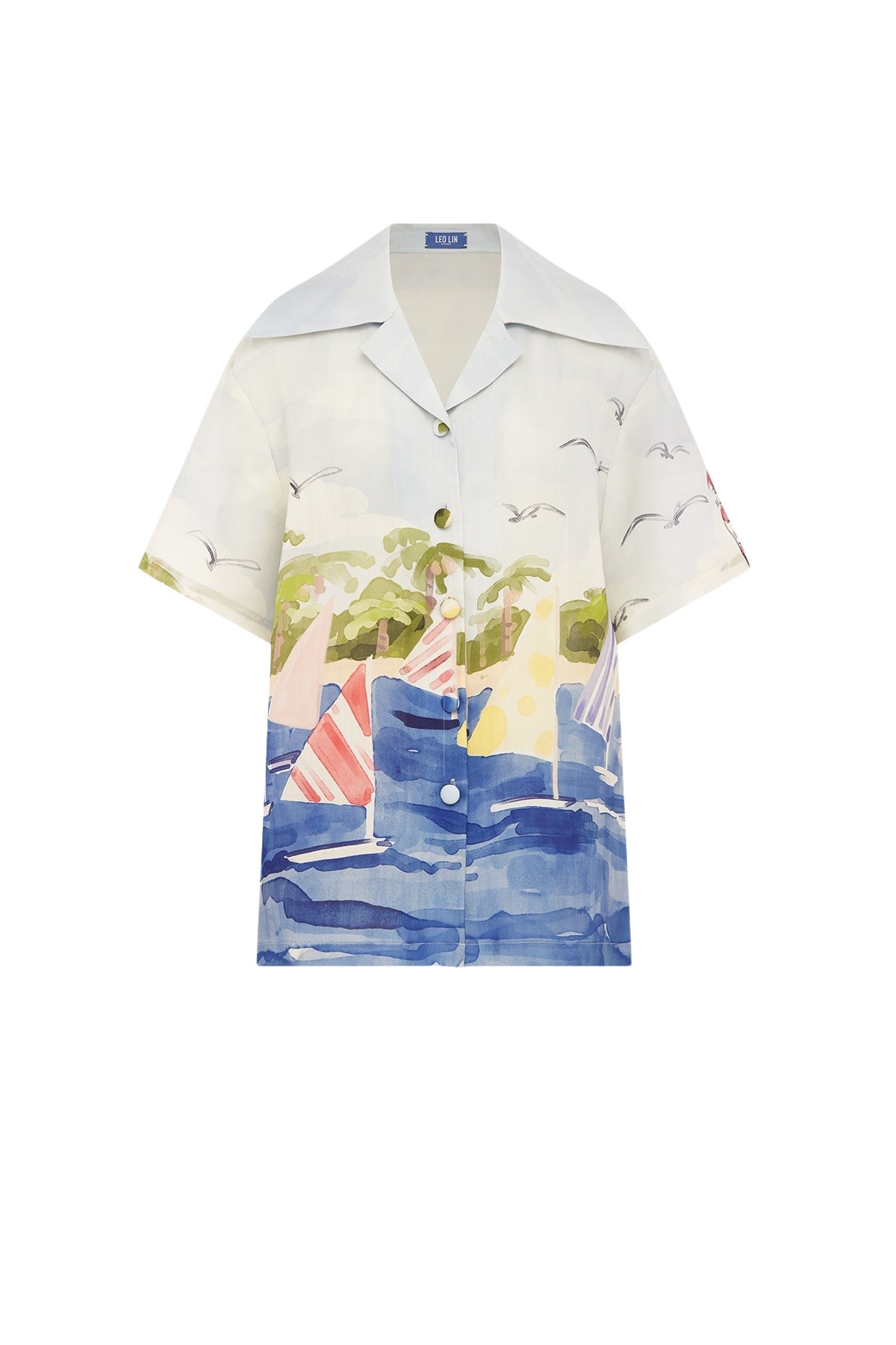 Leo Lin Casey Silk Button Shirt