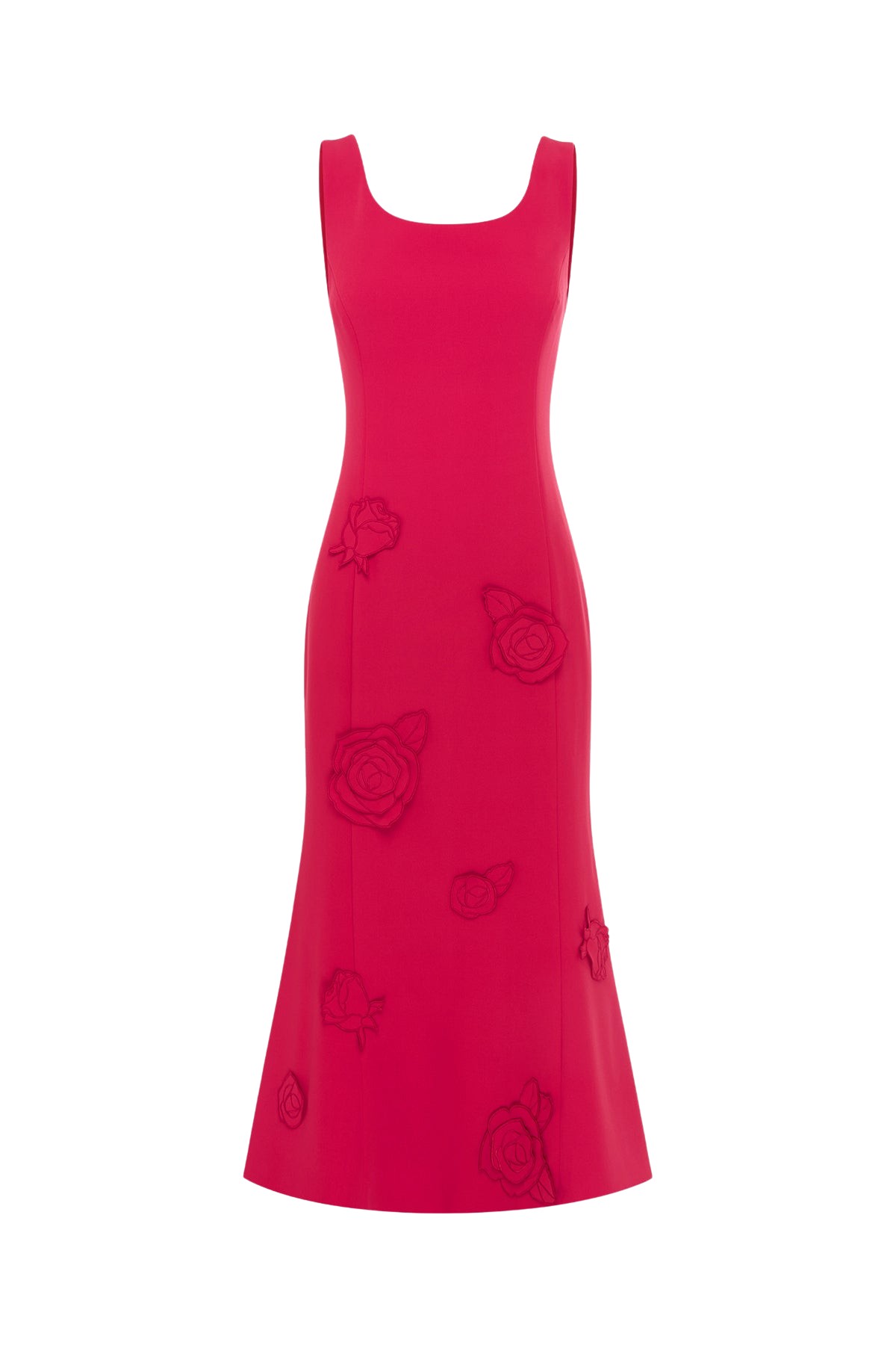 Leo Lin Emily Appliqué Midi Dress