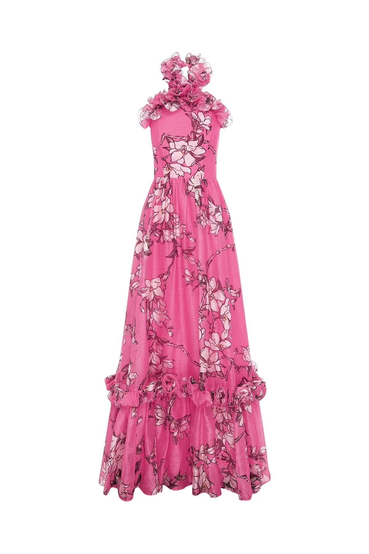 Leo-Lin-Isabelle28314_nobg Leo Lin Pink Dresses Soft pink and ivory magnolias scattered across a gentle base. Light