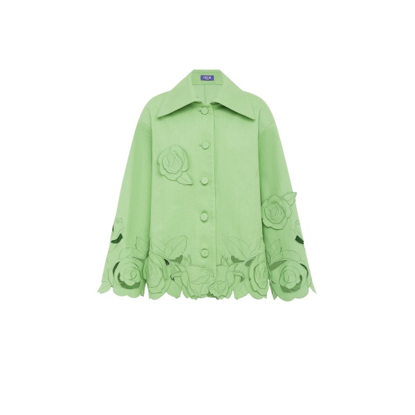 Leo Lin Green Jackets Premium cotton jacket