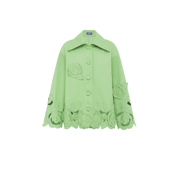 Leo Lin Green Jackets Premium cotton jacket
